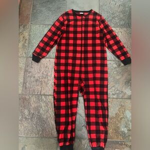 Adult onesie pjs - super cozy - buffalo check pattern
